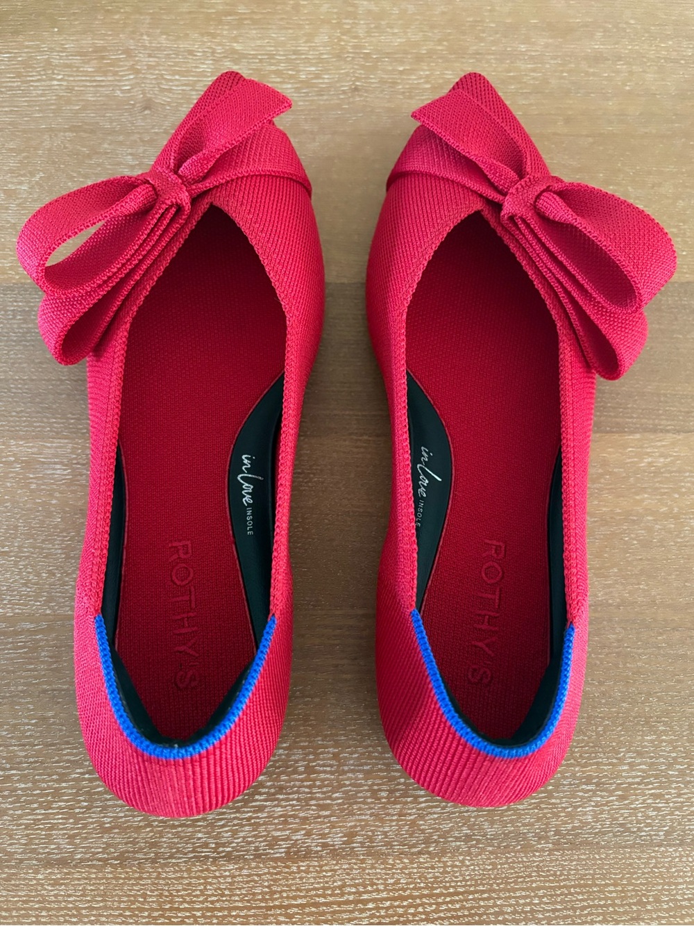 Rothy's The Bow Point II in Cupid (Red) - Like New! - Picture 2 of 4